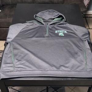 Pro Edge Gray and Green Men's Swim Hoodie